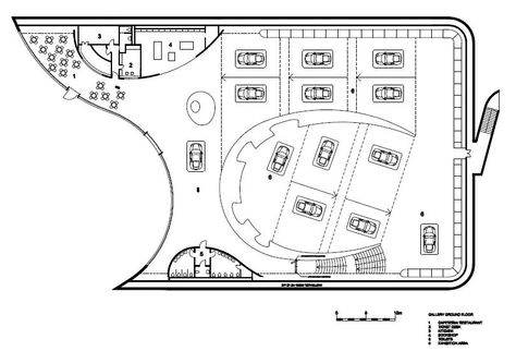 Enzo Ferrari Museum / Jan Kaplický – Future Systems Auto Showroom Design, Car Showroom Plan, Ferrari Showroom, Car Showroom Architecture, Automobile Exhibition, Ferrari Museum, Car Expo, Museum Flooring, Studio Plan