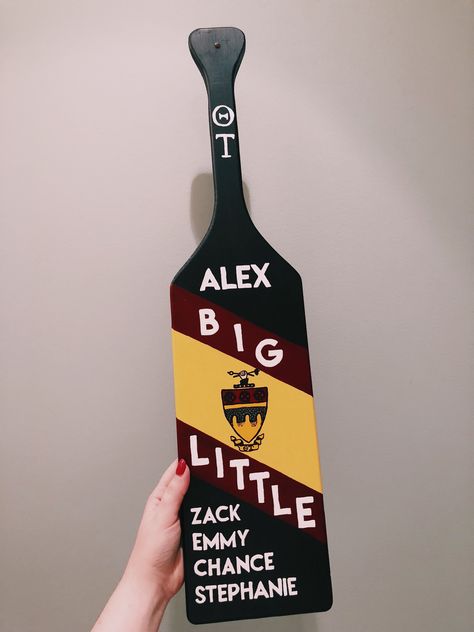 fraternity paddle, theta tau paddle, Greek Paddles Fraternity, Fraternity Paddles For Guys, Frat Paddle Ideas, Frat Paddles, Fraternity Paddles, Big Little Paddles, Phi Kappa Tau, Fraternity Gifts, Paddle Ideas