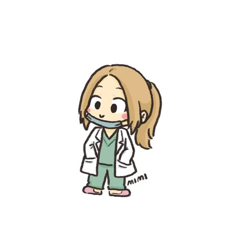 Doctor Aesthetic Cartoon, Doctor Related Drawings, Doctor Doodle Art, Cute Doctor Drawing, Doctor Sketch Drawings, Anime Doctor Drawing, Doctor Art Drawings, Cute Doctor Cartoon, Doctors Drawing