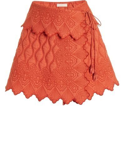 Ulla Johnson Skirts for Women | Online Sale up to 70% off | Lyst Canada Quilted Mini Skirt, Embroidery Journals, Long Summer Skirts, Fun Skirts, Quilted Skirt, Streets Of New York, Orange Skirt, Chic Skirts, Printed Maxi Skirts