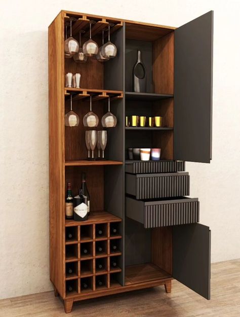 Diy Bar Cabinet, Drinks Cabinets, Bar Unit, Diy Drinks, Small Bar, Bedroom Idea, Diy Bar, Drinks Cabinet, June 2024