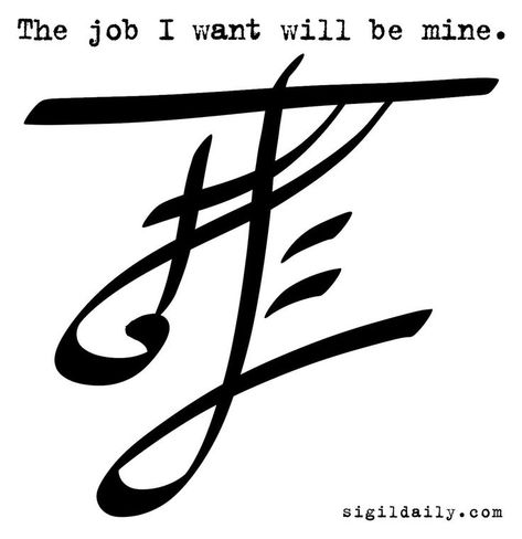 sigildaily: ““The job I want will be mine.” A classic sigil, requested by a follower. ” #magick #sigil #sigils #Wicca #witchcraft  #wiccansymbols Witch Sigils, Witchy Sigils, Witch Business, Talisman Symbols, Protection Sigils, Chaos Magick, Witch Tools, Witchy Tips, Magick Symbols