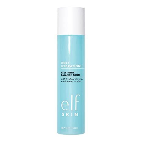 e.l.f, Keep Your Balance Toner, Gentle, Refreshing, Anti-Inflammatory, Removes Makeup & Impurities, Hydrates, Cleanses, Soothes, Infused with Hyaluronic Acid, Witch Hazel and Aloe, 5.07 Fl Oz Elf Toner, Best Drugstore Toner, Elf Skincare, Witch Hazel Toner, Best Toner, Makeup Wishlist, Skin Care Cleanser, Xmas List, Benzoic Acid