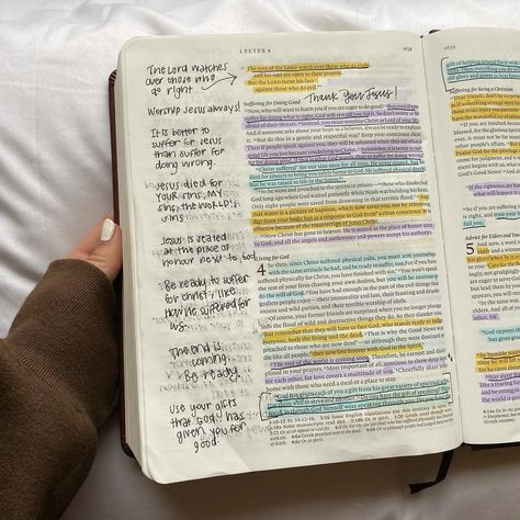 my study of 1 Peter 4 💛 my favorite passage from 1 Peter 4: ”God has given each of you a gift from his great variety of spiritual gifts. Use them well to serve one another. Do you have the gift of speaking? Then speak as though God himself were speaking through you. Do you have the gift of helping others? Do it with all the strength and energy that God supplies. Then everything you do will bring glory to God through Jesus Christ. All glory and power to him forever and ever! Amen.“ ‭‭1 Peter... Peter Bible, Serve One Another, Forever And Ever Amen, Bible Doodles, 1 Peter 4, Digging Deeper, Esv Bible, 1 Peter 5, Firm Foundation