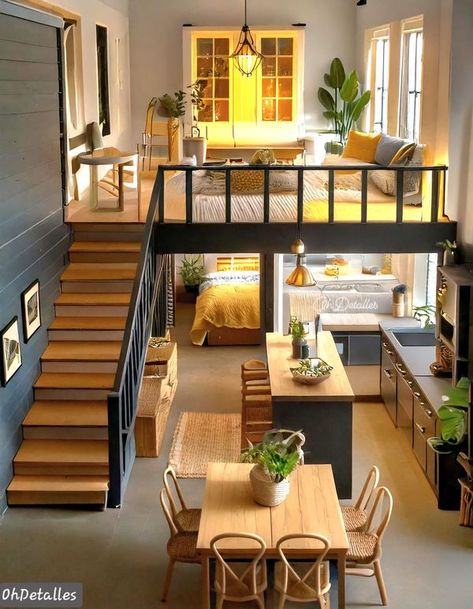 Loft Apartment Layout, Hotel In Tokyo, Pics Of People, Small House Blueprints, Loft House Design, Mini Loft, House Floor Design, House Arch Design, Intimate Photos