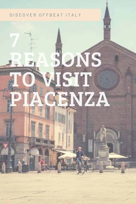 7 Reasons to Visit Piacenza, one of Italy's most off the beaten path cities - explore 100 churches, see two rivers, and enjoy traditional food! #inEmiliaRomagna #visitPiacenza #Via Francigena #EmiliaRomagnaSlow | via @crowdedplanet Travelling Italy, Palazzo Farnese, Budget Trips, List Inspiration, Things To Do In Italy, The Marvels, Europe Trip Itinerary, Explore Italy, Two Rivers