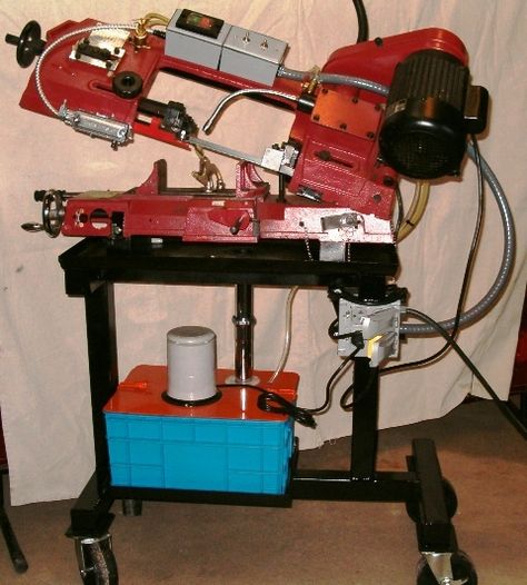 Dream Garage Workshop, Miller Welding, Metal Band Saw, Saw Stand, Spot Welder, Saw Stands, Beer Holders, Band Saw, Harbor Freight