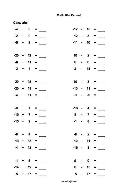 Multiplying Negative Numbers, Subtracting Negative Numbers, Negative Numbers Worksheet, Number Multiplication, Positive And Negative Numbers, Density Worksheet, Multiplying And Dividing Integers, Grade 5 Math Worksheets, Mental Maths