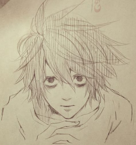 Notes Art, L Lawliet, Arte Sketchbook, Hand Art Drawing, Anime Character Drawing, Book Art Drawings, Sketchbook Art Inspiration, Anime Sketch, Art Inspiration Drawing