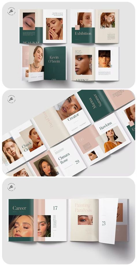 Makeup Artist Portfolio Brochure Template InDesign. 30 Pages. Makeup Advertisement, Makeup Artist Portfolio, How To Use Makeup, Brochure Design Creative, Makeup Ads, Makeup Portfolio, Creative Brochure, Portfolio Brochures, Artist Portfolio