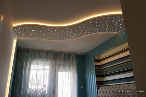 LED star ceiling gallery — Stellar Lighting Starlight Ceiling, Optical Fibre, Bedroom Set Designs, Star Lights On Ceiling, Commercial Design Exterior, Pop Ceiling, Ski Cabin, Interior Ceiling Design, Ceiling Panel