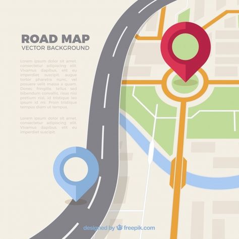 Road Map Design, Road Map Art, Business Symbols, Road Maps, Location Pin, Publicidad Creativa, Banner Ads Design, Road Design, Bodyweight Workout Beginner