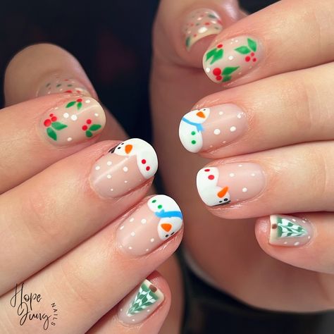 Melting snowman…or they kinda look like couch potato’s 😂 Day 14 @lightelegancehq ​​​​​​​​ ​​​​​​​​ #lightelegancegel #lightelegance #frostythesnowmannails #snowmannails #holidayseason #holidaynails #christmas #christmasnails #lebuttercreams #spookychristmas #creepmas #nailart #handpainted #nailpro #leeducator #whatsinsidematters #nails #nailsoftheday #mke #mkenails #mkesalon #leeducator #mkexplore #almondnails Melting Snowman, Snowman Nails, Melting Snowmen, Melted Snowman, Light Elegance, Winter Nail Art, Winter Nail, Frosty The Snowmen, Couch Potato