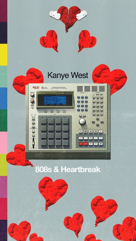 Aesthetic Hiphop Wallpaper, 808s And Heartbreak, Kanye West Wallpaper, Kanye West Albums, Simpsons Drawings, Album Artwork Cover Art, Game Wallpaper Iphone, Hip Hop Poster, Music Poster Ideas