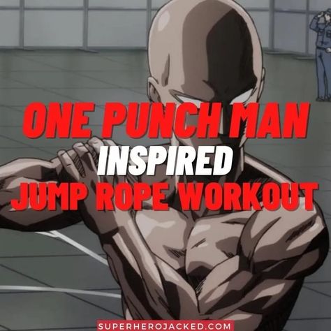 Workout Superhero, Superhero Jacked, One Punch Man Workout, Anime Superhero, Rope Workout, Superhero Workout, Jump Rope Workout, Ultimate Workout, Celebrity Workout