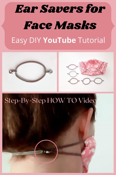 Mask Extender, Tattoo Trend, Stylish Face Mask, Face Mask Fashion, Diy Youtube, Diy Mask, Hair Elastics, Youtube Tutorials, Diy Face Mask