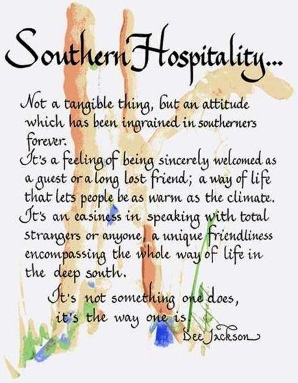 Southern Hospitality quotes via Carol's Country Sunshine on Facebook Southern Quotes, Southern Grits, Christian Hospitality, Southern Mama, Southern Traditions, Southern Things, Southern Heritage, Southern Grace, Southern Pride