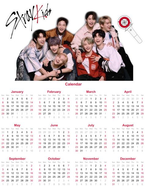 Skz Calendar 2023, Stray Kids Calendar 2024, Stray Kids 2023, Kids Christmas List, Weekly Schedule Planner, Chanyeol Cute, Kids Zoo, Cute Calendar, Mini Calendars