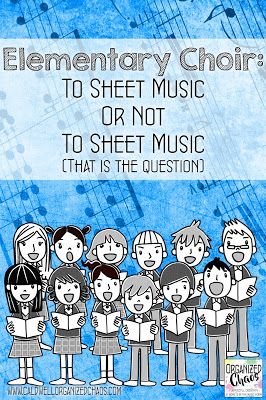 Elementary Choir: to sheet music or not to sheet music (that is the question) | Organized Chaos Sheet Music Storage, Choir Warm Ups, Elementary Choir, Music Education Activities, Choir Songs, Music Education Games, Learn Singing, Music Teaching Resources, Music Storage