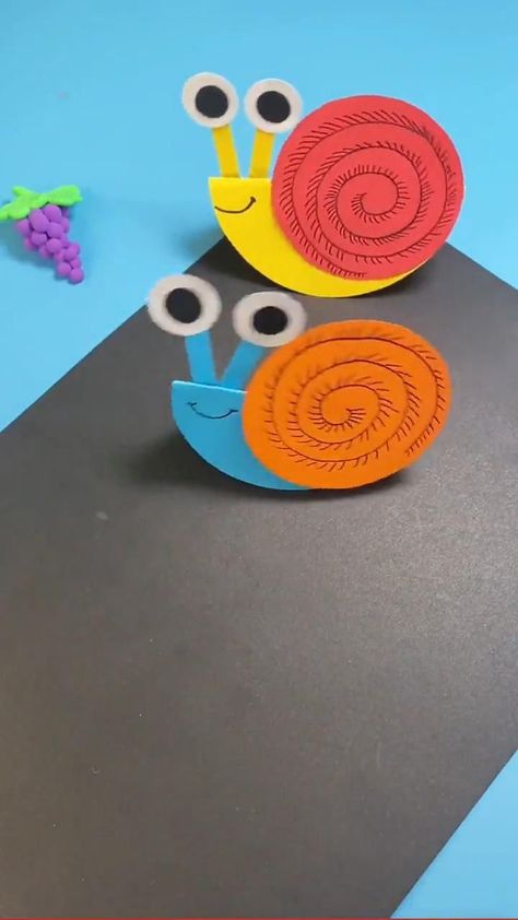 Gorgeous Snail Ideas You Should Try This Year in 2022 | Diy crafts for kids easy, Paper crafts, Animal crafts for kids Snail Craft, Toddler Arts And Crafts, Hand Crafts For Kids, Animal Crafts For Kids, Diy Crafts For Kids Easy, Toddler Art, Paper Crafts For Kids, Childrens Crafts, Fun Crafts For Kids