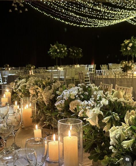 Candle Lit Wedding Reception Romantic, Candle Lit Wedding Reception, Wedding Reception Romantic, Lit Wedding, Candle Lit Wedding, Wedding Lights, Wedding Reception, Wedding Ideas, Candles