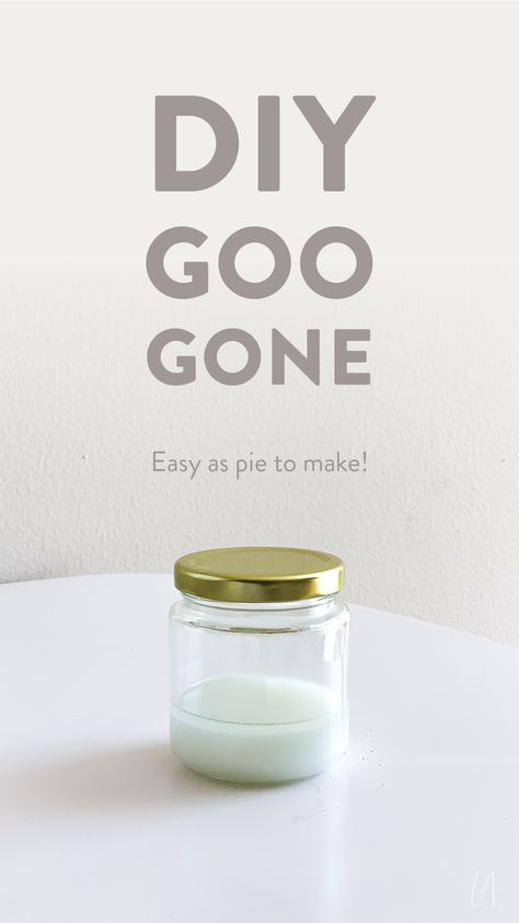 DIY Goo Gone recipe - LAurenrdaniels Goo Gone Diy, Goo Gone, Vicks Vapor Rub, Vapor Rub, Sticky Labels, Diy Cleaning Hacks, Herbal Magic, Natural Cleaning Products, Diy Cleaning Products