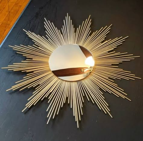 Gold Starburst Wall Decor, Gold Mirror Decor, Mirror Wall Decor Living Room Modern, Sunburst Mirror Wall, Starburst Mirror Wall, Wall Mirror Decor Living Room, Gold Sunburst Mirror, Sunburst Wall Art, Decorative Bathroom Mirrors