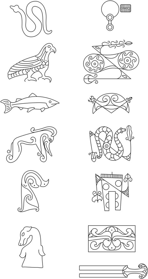 Germanic Symbols, Pictish Tattoo, Pictish Art, Pictish Symbols, Pictish Warrior, Scottish Tattoos, Scottish Symbols, Celtic Mythology, Prehistoric Art