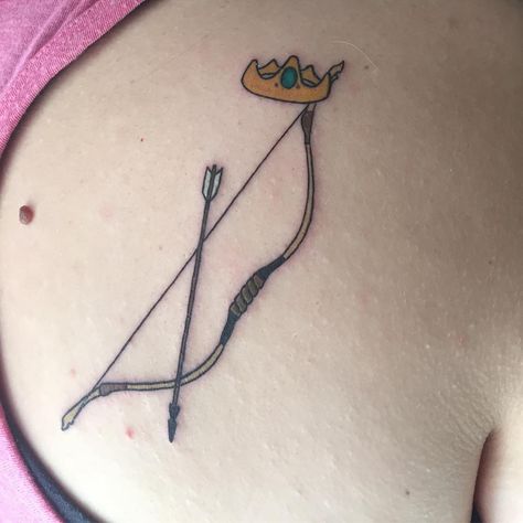 Disney Princess Tattoo Ideas, Princess Tattoo Ideas, Matching Disney Tattoos, Disney Characters Tattoos, Bow And Arrow Tattoo, Princess Tattoos, Brave Tattoo, Disney Sleeve Tattoos, Puzzle Piece Tattoo