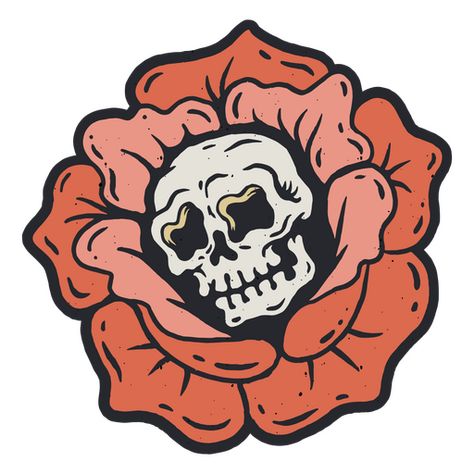 Skull inside a flower PNG Design Painted Helmet, Ed Hardy Tattoos, Graffiti Flowers, Icon Painting, Flower Png Images, Graffiti Text, Skull Flower, Skull Png, Paper Background Design