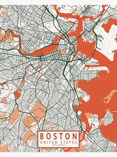 "Boston City Map of Massachusetts, USA - Bohemian" Poster for Sale by deMAP | Redbubble Bohemian Poster, Boston City, City Maps, City Map, Massachusetts, Sale Poster, Artwork Prints, Cityscape, Stretch Canvas