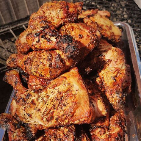 Grilled Nigerian BBQ Chicken Suya Chicken, Chicken Suya, Nigerian Food, Bbq Chicken, Tandoori Chicken, Chicken Wings, Grilling, Meat, Chicken