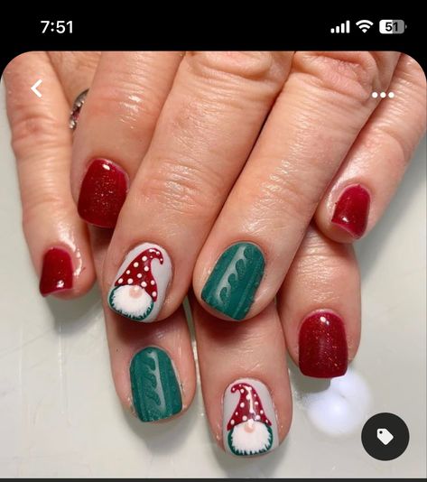 Nagel Stamping, Nail Art Noel, Cute Christmas Nails, Christmas Gel Nails, Colorful Nails, Her Nails, Cute Gel Nails, Nails 2023, White Nail