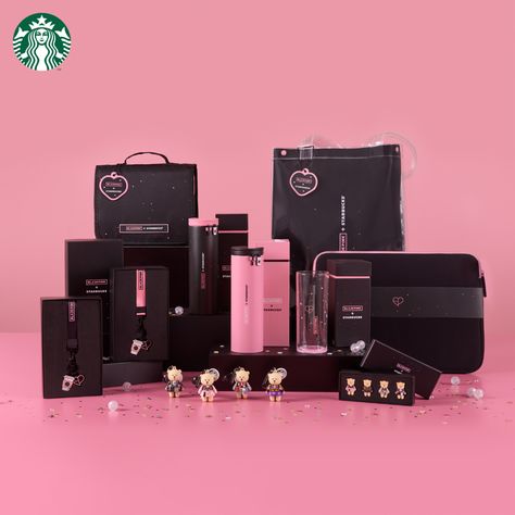 Starbucks and BLACKPINK launch exclusive merchandise in Thailand : Starbucks Stories Asia Starbucks Apron, Starbucks Merchandise, Starbucks Thailand, Starbucks Bottles, Starbucks Korea, Red Cross Society, Starbucks Card, Birthday Wishes For Myself, Pink Starbucks