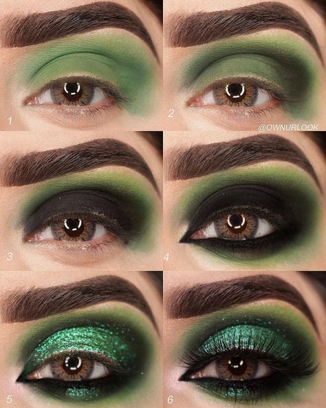 Bright Eyeshadow Looks Step By Step, Loki Makeup, Natural Eyeshadow Makeup, Gamora Makeup, Slytherin Makeup, Eyeshadow Makeup Tutorial, Crease Makeup, Loki Cosplay, Pretty Hurts