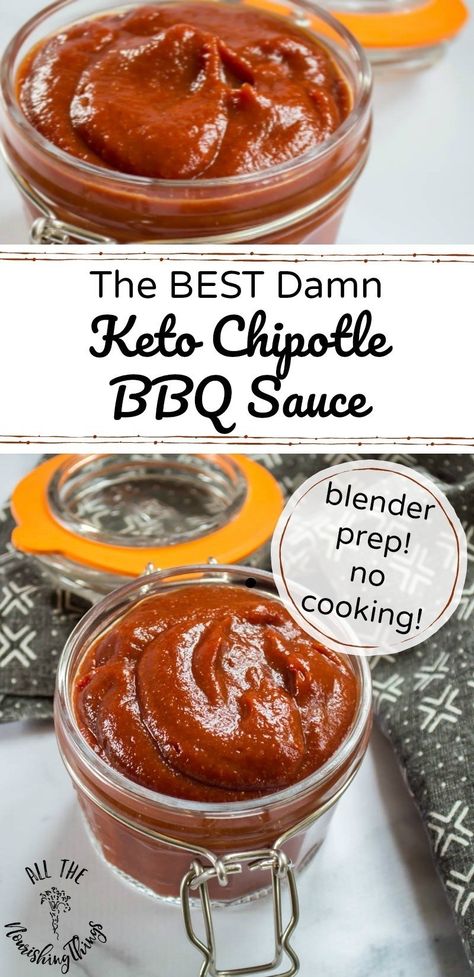 out of this data collectio Keto Chipotle, Bbq Keto, Immersion Blender Recipes, Chipotle Bbq Sauce, Keto Bbq Sauce, Easy Bbq Sauce, Keto Condiments, Keto Bbq, Bbq Sauce Chicken