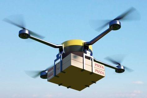 Uber lists San Diego as test market for drone delivery service Bird Attack, Drone Design, Pizza Delivery, Drone Video, Electric Skateboard, Rc Drone, Food Industry, Data Storage, Food Delivery