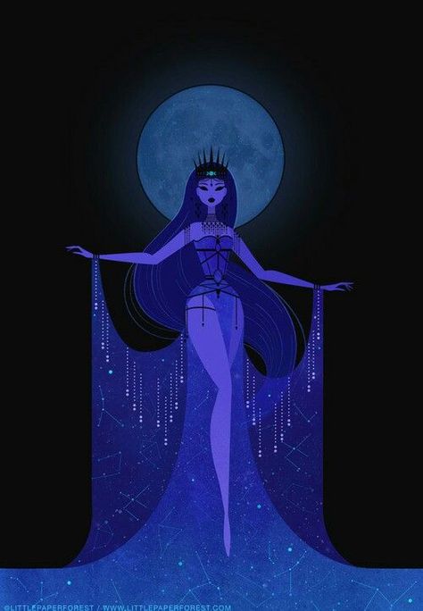 Greek Goddess Art, Greek Mythology Art, Mythology Art, Goddess Art, Witch Art, Moon And Stars, Greek Goddess, Pretty Art, Character Design Inspiration