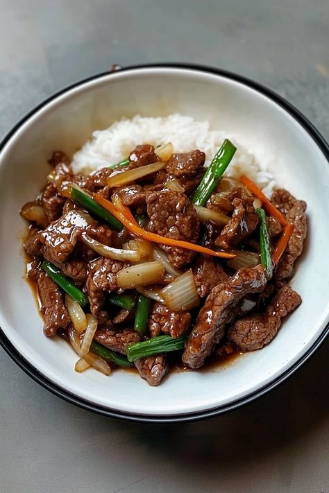 Easy Healthy Meals Asian, Chinese Steak Stir Fry, Yummy Chinese Food, Chinese Takeout At Home, Meal Ideas Asian, Healthy Recipes That Taste Good, Beef Stir Fry Sauce Recipe, Hoisin Beef Stir Fry, Healthy Meal For Two