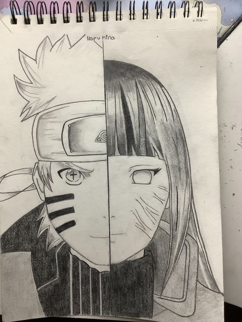 Hinata Sketch, Hinata And Naruto, Naruto Drawings Easy, Naruto Y Hinata, Naruto Sketch Drawing, Naruto Sketch, Best Anime Drawings, Pen Art Drawings, Naruto Drawings