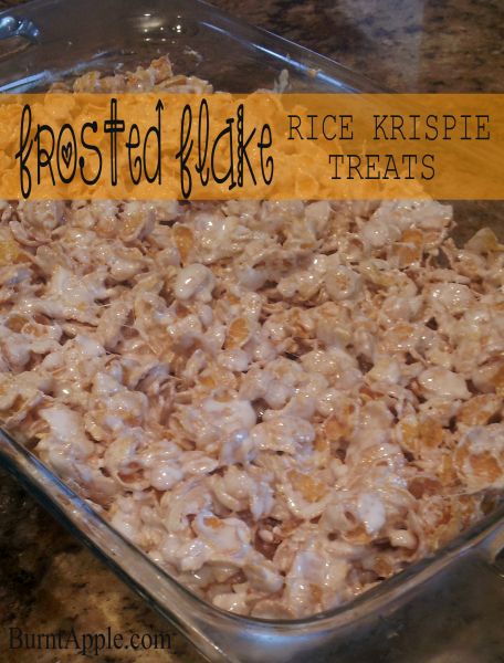 Frosted Flake rice krispie treats. i made them, but i think i should have put more frosted flakes bec the marshmallows were super gooy. Marshmallow Treats Recipe, Flake Recipes, Bake Sweets, Krispie Treats Recipe, Desserts Snacks, Krispy Treats, Marshmallow Treats, Homemade Candy, Cereal Treats