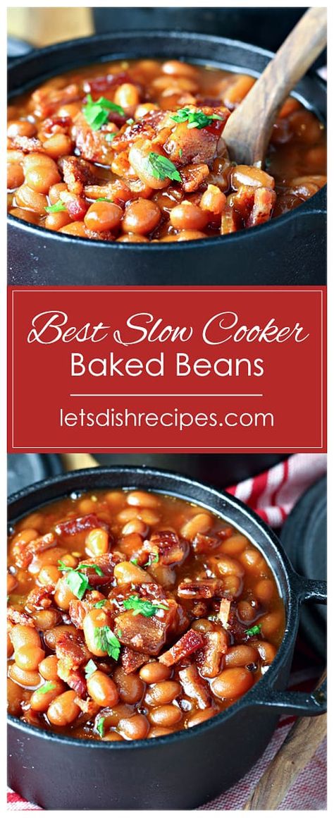 Baked Beans In Slow Cooker, Crock Pot Pork And Beans, Slow Cooker Pork And Beans, Pork Beans Recipe Slow Cooker, Crockpot Baked Beans With Sausage, Crockpot Baked Beans With Bacon, Slow Cooker Baked Beans Canned, Baked Navy Beans Recipe Crockpot, Slow Cooker Kielbasa And Barbecue Beans