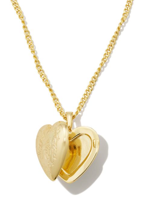 Kendra Scott x LoveShackFancy Locket Necklace in Gold Loveshackfancy Kendra Scott, Gold Locket, Personal Checks, Sweet Style, Vintage Vibes, Kendra Scott, Locket Necklace, Vintage Looks, Locket