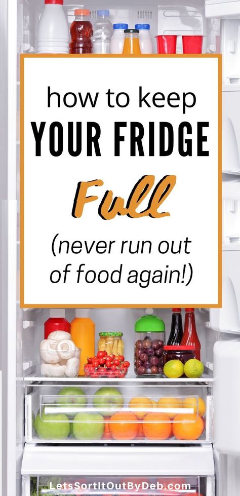 Stocked Refrigerator, Stocking Fridge, Fridge Hacks, Stocked Fridge, Full Fridge, Fridge Essentials, Healthy Fridge, Pantry List, Refrigerator And Freezer