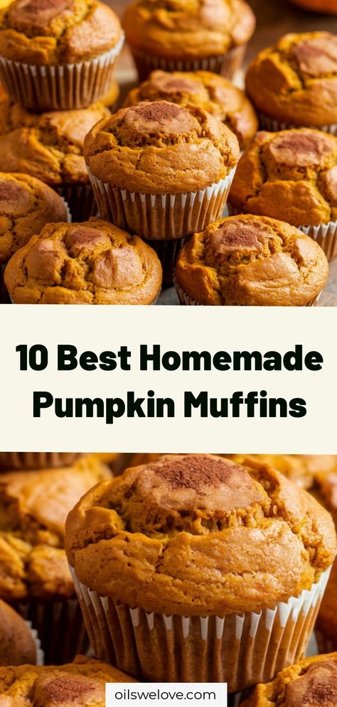 Indulge in the top 10 homemade pumpkin muffins that are perfect for autumn baking! These delicious treats are bursting with pumpkin flavor and are sure to be a hit with your family and friends. Try out these recipes and elevate your fall baking game today! #PumpkinMuffins #HomemadeMuffins #AutumnBaking #FallTreats Muffins Yogurt, Homemade Pumpkin Muffins, Pumpkin Muffins Recipe, Best Pumpkin Muffins, Vegan Pumpkin Muffins, Pumpkin Puree Recipes, Pumpkin Muffins Easy, Bread Healthy, Pumpkin Cream Cheese Muffins