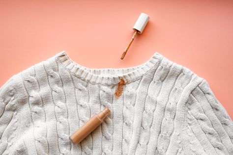 Get Foundation Out Of Clothes, Makeup Stains On Clothes How To Remove, How To Remove Foundation Stains Clothes, Makeup Stains On Clothes, Makeup Stain Remover On Clothes, Get Makeup Out Of Clothes, How To Remove Makeup Stains From Clothes, How To Remove Foundation From Clothes, Removing Makeup From Clothes