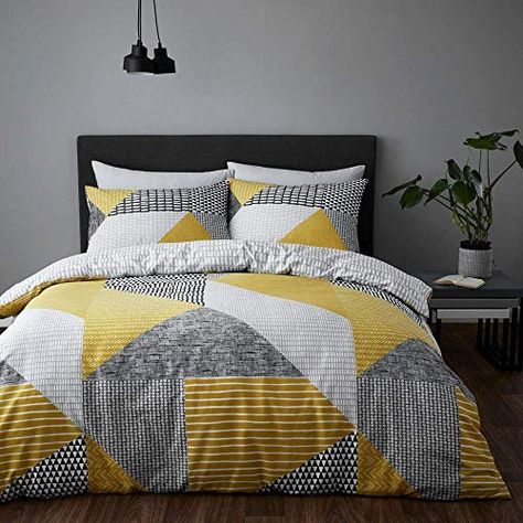 Letto King Size, King Duvet Set, Contemporary Duvet Covers, Catherine Lansfield, Double Duvet Covers, King Size Duvet, Double Duvet, Grey Bedroom, Single Duvet Cover