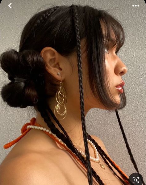 Southeast Asian Hairstyles, Japanese Hairstyles Women, Street Hairstyles Long Hair, Chinese Buns Hairstyle, Asian Updo Hairstyles, Japanese Updo, Chinese Braids, Vietnamese Hairstyles, Asian Updo