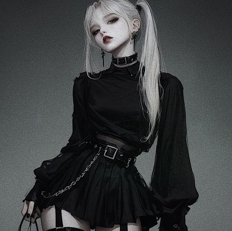 【F】【A】【M】【O】【U】【S】 Gothic Girl Aesthetic, Demon Outfit, Demon Woman, Long White Hair, Slay Girl, Woman Aesthetic, Discord Pfps, Female Character Concept, Sailor Moon Wallpaper