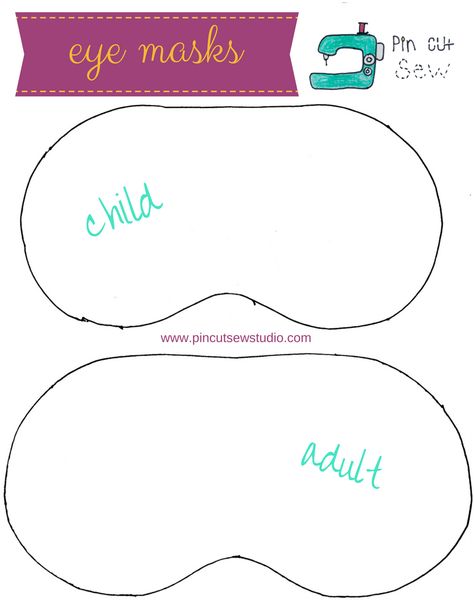 How to make an emoji sleep mask. Get the free template as a printable pattern, plus a video tutorial, friendly for beginners at sewing. || PIn Cut Sew Studio #sewing #sleepmask #howtosew #beginnersewing #crafts #kidscrafts Mask Sewing Pattern Free, Kids Eye Mask, Kids Sleep Mask, Diy Eye Mask, Diy Sleep Mask, Sewing Pattern Free, Eye Mask Sleep, Mask Tutorial, Sewing Projects For Kids